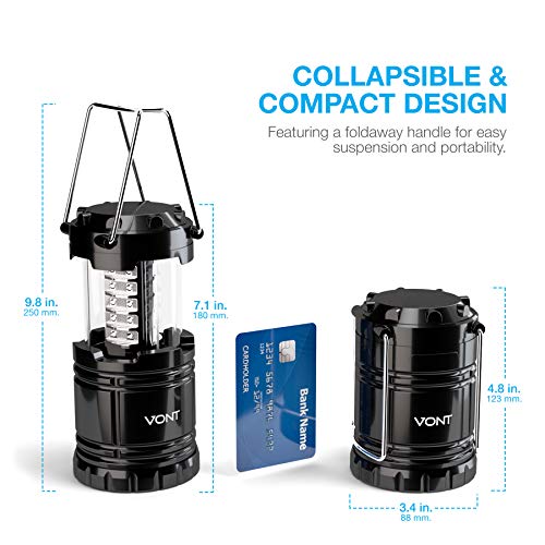 vont led lamp size