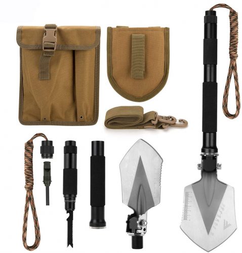 FiveJoy Military Folding Shovel