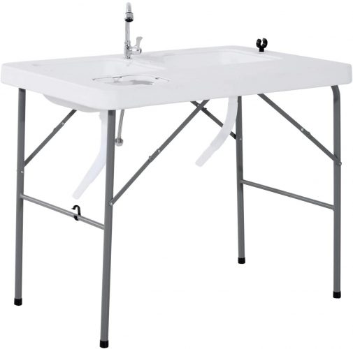 Outsunny Outdoor Camping Sink Table