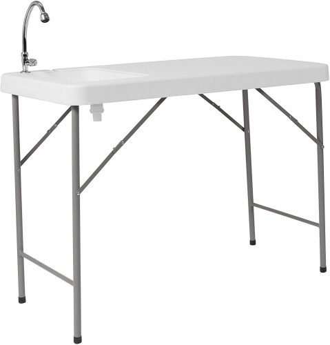 Flash Furniture 4-Foot Portable Fish Cleaning Table