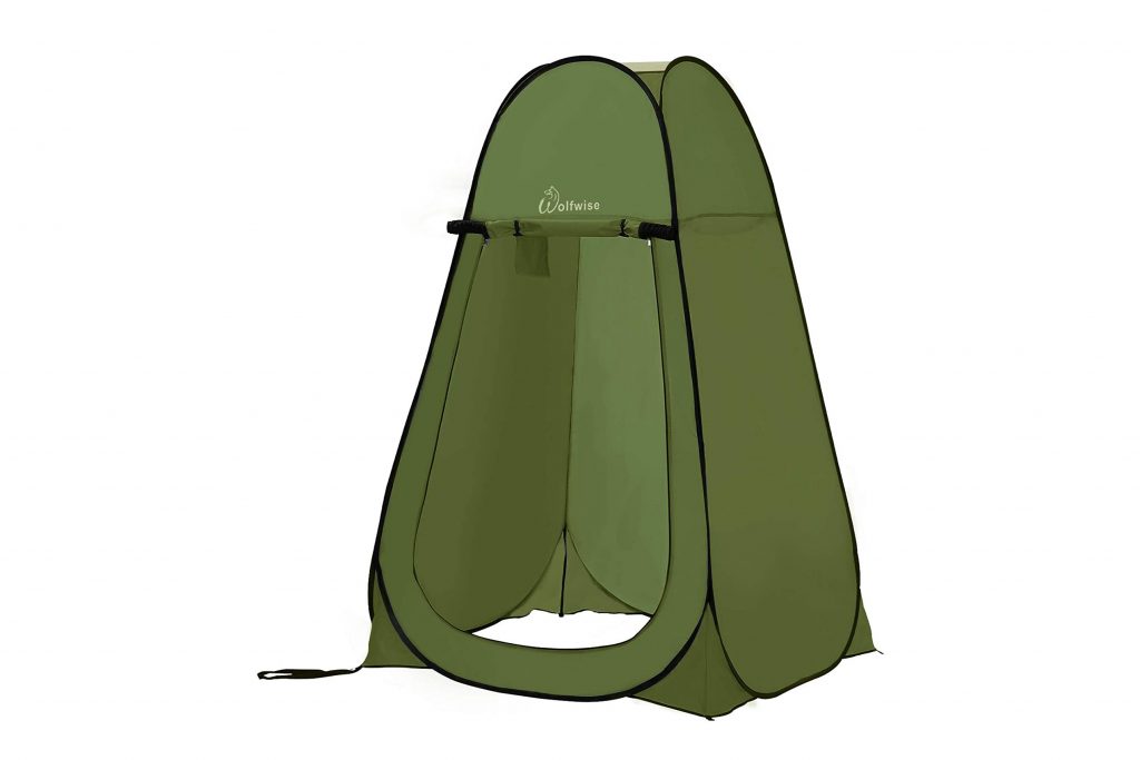 wolfwise popup shower tent